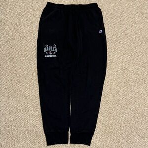 Champion Kids Black Joggers with Harlem Globetrotters Design